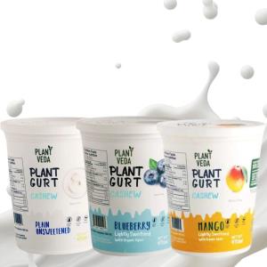 [TRIO] PlantGurt Probiotic Cashew Yogurt - 3 x 470 G