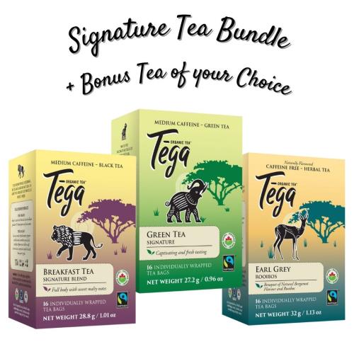 Tega Signature Teas [3 Pack] + 1 Free