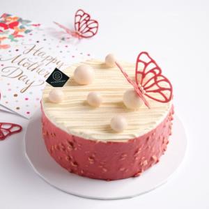 Pearl Butterfly - 6 inch Whole Cake
