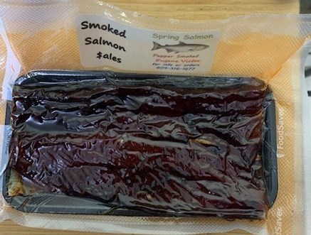 Spring Salmon Pepper Smoked Large - Approx. 185 G