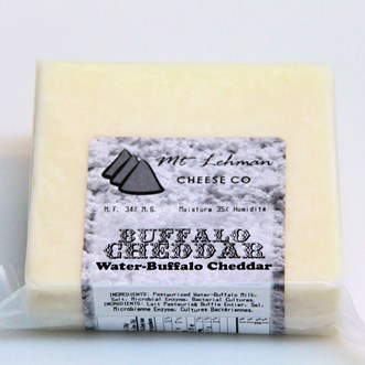 Mt Lehman cheese: Buffalo Cheddar - 150g