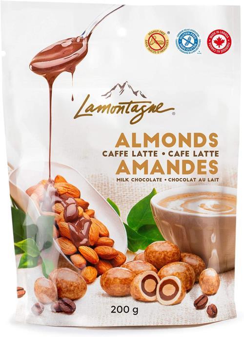 Lamontagne Milk Chocolate Caffe Latte Almonds - 200 g