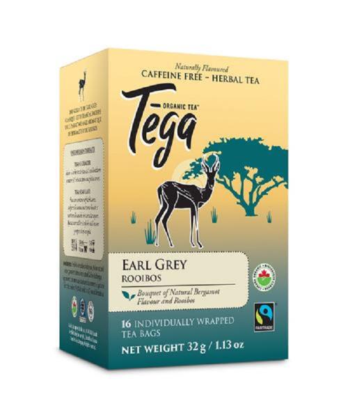 Tega: Organic Earl Grey Rooibos Tea - 16 TB