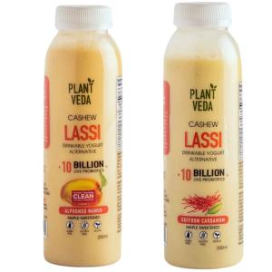 Probiotic Cashew Lassi [Mango & Saffron Cardamom] - 2 X 250 ML