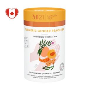 M21: Turmeric Ginger Peach Luxury Wellness Tea - 24 TB