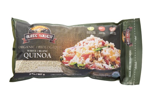 GRANDE HARVEST: Organic White Quinoa - 2 Lb