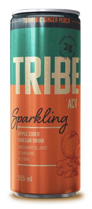 [Turmeric Ginger Peach] Sparkling Apple Cider Vinegar Drink - 355 ml