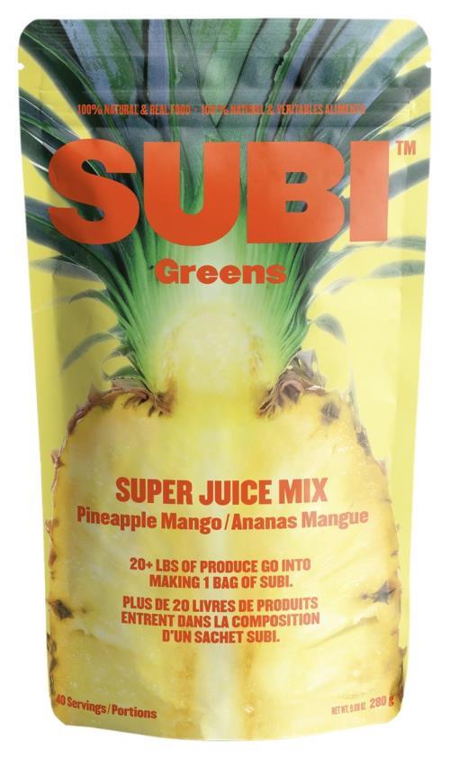 Subi Greens Super Juice Mix [Pineapple Mango] - 280 g