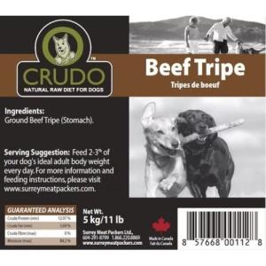 Ground Green Beef Tripe 25 lb box
