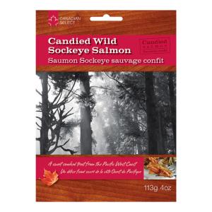 Candied Smoked Wild Sockeye Salmon - 4 oz