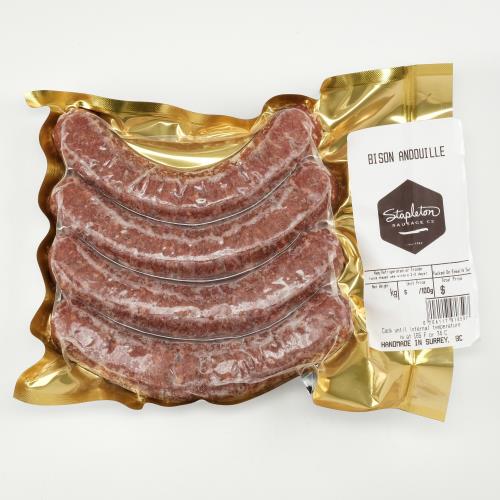 Bison Andouille Sausage [4] – Approx. 0.463 KG