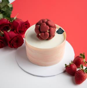 Heart Bouquet - 5 inch Whole Cake