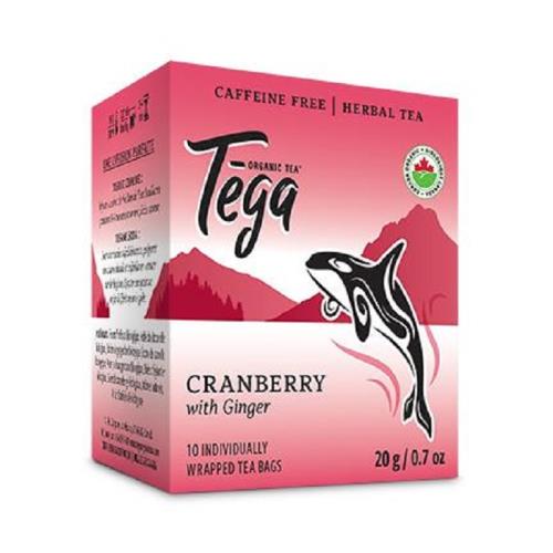Tega: Organic Cranberry Ginger Tea - 10 TB
