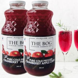Pure Cold Pressed Cranberry Apple Cider & 100% Pure Cranberry Juice - 946ml
