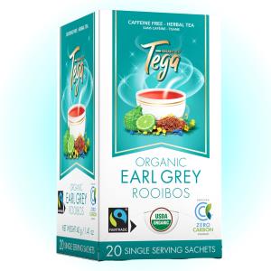 Tega: Organic Earl Grey Rooibos Tea - 20 TB Eco-Luxury Tea