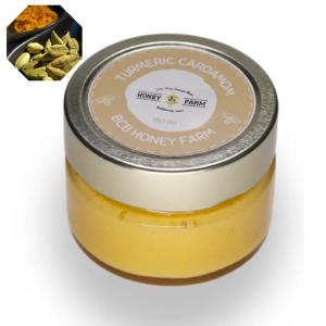 Turmeric Cardamom Infused Raw Honey - 150 ml