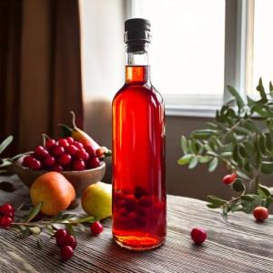 [Cranberry / Pear] Infused Premium Rose Balsamic Vinegar - 750 ml