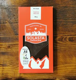 Solasta Cayenne 54% Dark Chocolate Bar - 80g