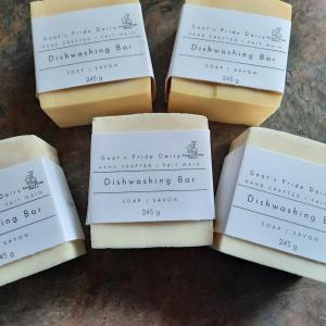 Goat's Pride Dishwashing Soap Bar [Unscented] - Approx. 245 G