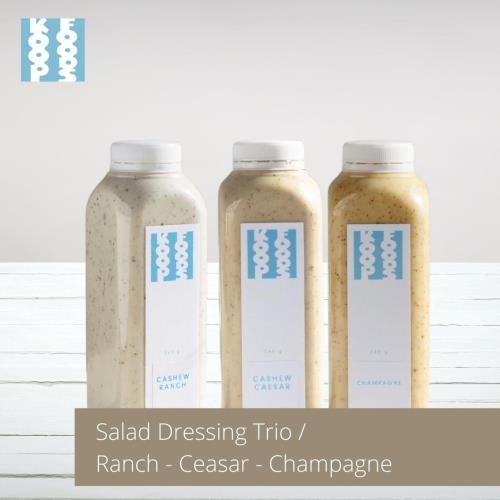 Salad Dressing Trio [Ranch/Caesar/Champagne] - 1020 G